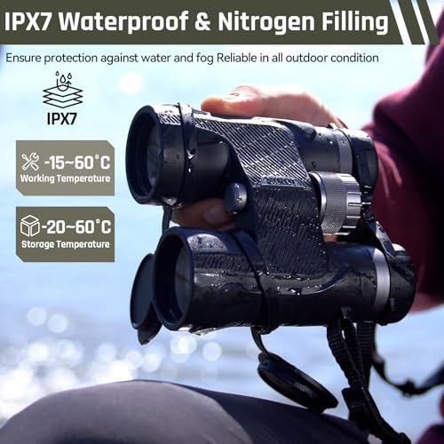 Beyond 10x42 Binoculars with ED Glass, HD Optical System, Waterproof, Fogproof, Tripod Adaptable, Rubber Armor for Outdoor, Bird Watching
