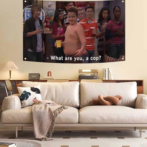 Funny Gibby Flag 3X5 Feet What Are You A Cop Banner College Dorm | With 4 Brass Grommets,Man Cave ,Frat Wall Outdoor Decor - color: G5