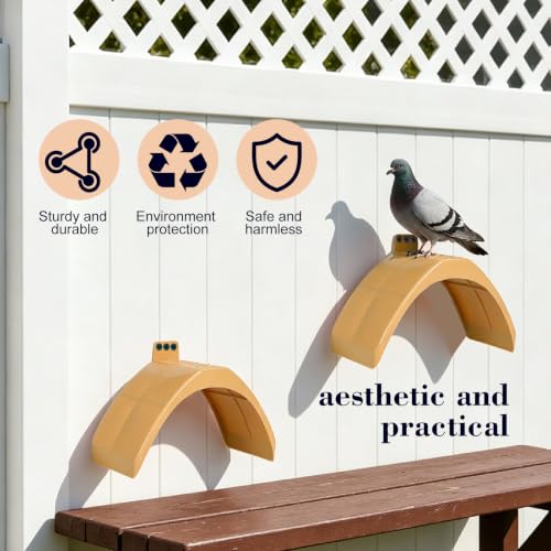 10-pc Plastic Dove Rest Stand with Screws, Race Pigeon Loft Dwell Perch Roost Holder Multi-Pack (Brown, 10-Pack Stand Bundle) - color: Brown