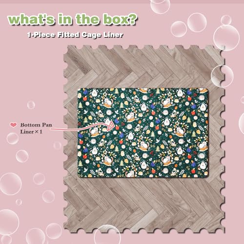 Ferret Cage Liner for Ferret Nation & Critter Nation Cage | Washable Bedding, Leakproof Cage Accessories for Ferrets, Chinchillas, Rats & Other Small Animals(Bottom Pan Liner) - size: Bottom Pan Liner