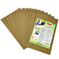 S&X Bird Cage Liners 16 x 10in, 12-Pack, Disposable Gravel Paper Sheets | Thick, flat gravel paper eases cage cleanup – gritty surface helps trim claws & beaks – pre-cut to fit common cage trays - size: 12PCS 10" x 16"