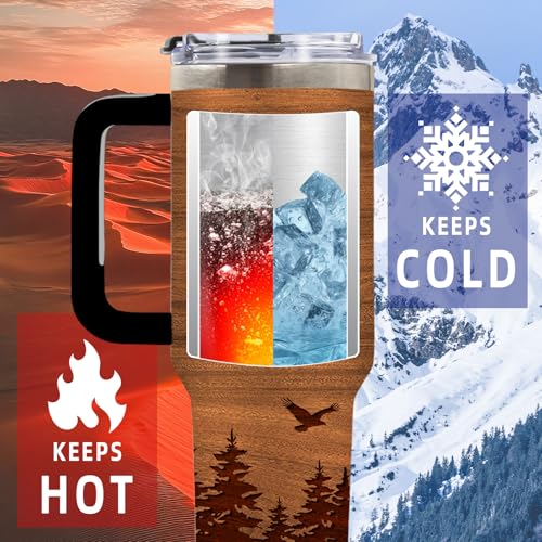 DUUV Hunting Tumbler 40oz, Insulated Hunting Gifts for Man Hunter | Deer Gift for Man Dad, Deer Cup, Hunting Deer Tumbler Leakproof, Fathers Day Ideal Gift, I'd Rather Be Hunting, 1 Pack - color: Hunting
