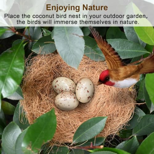 Sukh 3PCS Coconut Fiber for Bird Nest - Bird Nest Bedding for Hummingbird Finch | Coconut Bird Nest Finch Coconut Fiber Loose Bedding Substrate for Laying Eggs, Resting Materials for Birds, Hummingbird Parak