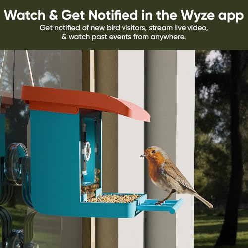 Wyze Bird Feeder Camera Case with Macro Lens (Blue) | Macro Lens Included; 5 Diy Mounting Methods; Weatherproof Cam Shield; Universal Wyze Compatible - color: Blue