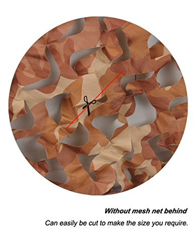 LOOGU Camo Netting, Camouflage Net Blinds Great for Sunshade Camping Shooting Hunting - color: Desert Camo, size: 1.5x4M=5x13.2ft