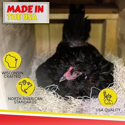 My Favorite Chicken Nesting Box Pads for Chickens - Accessories for Hens, Chicken Coops and Laying Eggs - Square Liners Fit in Your Coop - Natural Fiber Material Bedding Mats - style: Regular (No Herbs)