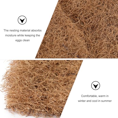 1pc Coconut Fiber Hatching Mat for Poultry Incubation Pet Incubation Pad Damp-Resistant Safe for Chick Nesting