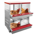 XINYI Chicken Nesting Boxes for Laying Eggs,Metal Coop for 4 Chickens,Roll Away Nesting Boxes,Easy Egg Collection,Brooder Box for Rabbit,Squirrel,Parakeet,Owl,Cockatiel,Robin - size: 4 Compartments