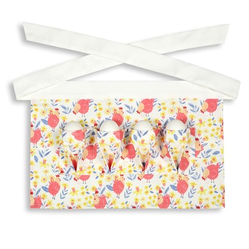 Plum Hill Chicken Egg Collecting Apron - Egg Gathering Aprons for Toddlers and Little Kids - Child Egg Apron for Fresh Eggs - color: Pink