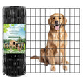 Gbekery Black Hardware Cloth 2 x 3inch, 24in x 50ft 16 Gauge, PVC Coated Galvanized Steel Chicken Wire Fence Roll Garden Plant Welded Metal Wire Fencing Roll, Rabbit Cages Snake Fence - color: Black, size: 2x3 inch 24in x 50ft