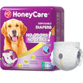 HONEY CARE All-Absorb Disposable Female Dog Diapers M Size, Improved Bigger Size, 36 Count, Super Absorbent, Breathable, Wetness Indicator (Pack of 1, 36 Count Total) - size: Medium (Pack of 1)