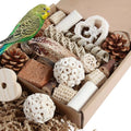 Kyouki Bird Toys Parrot Toys Natural Bird Foraging Box Foot for Parakeets,Cockatiels,Conures,Love Birds,and Other Small to Medium Birds (Medium) - size: Medium