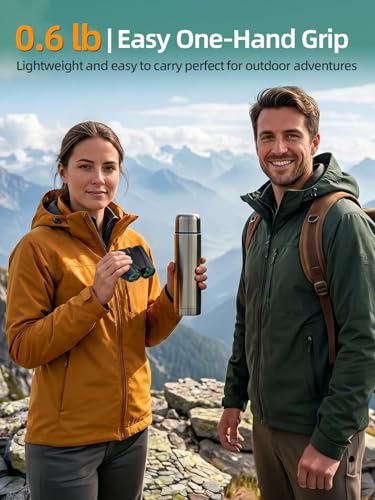 Binoculars for Adults and Kids, 20x25 Compact High Power Binoculars with Low Light Vision for Bird Watching, Large Eyepiece Waterproof Outdoor Hunting, Travel, Sightseeing