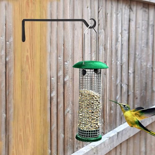 16inch 4 Pack Plant Hanger, Sturdy Hanging Plant Hangers Outdoor, Bird Feeder Hanger for Bird, Plant Hangers for Planters, Lanterns, Wind Chimes Indoor Outdoor, Upgrade Black - size: 16in-4-Black