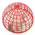 19.6" Movable Ball-Shaped Animals & Poultry Cages,Pet Safe Walking Net, Farm Courtyard Outdoor Accessible Rolling Rabbit Duck Hutch Chicken Coop,Preventing Dog Bites Trampled by Horse(1 PC) - color: Red