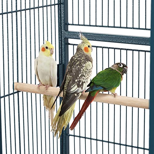 Yaheetech 54inch Metal Large Parrot Parakeet Flight Bird Cage w/Rolling Stand for Small Parrots Cockatiel Sun Parakeet Green Cheek Conure Lovebird Budgie Finch Canary - color: Navy Blue