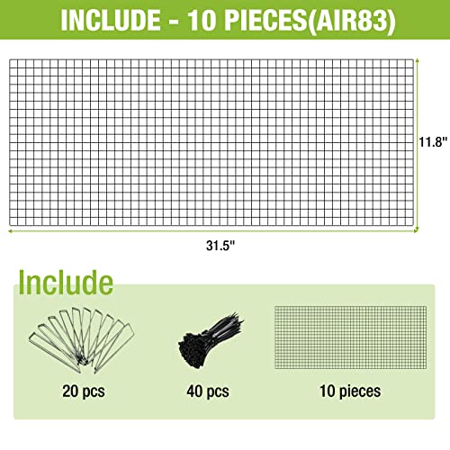 Chicken Wire Bottom Predators Resistant Barrier Mesh for Chicken Coop,10 Pieces