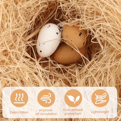 30g Raffia Grass Nesting Material, Lightweight Multipurpose Filling for Chicken Nests, Gift Boxes, Pet Bedding(as Shown)