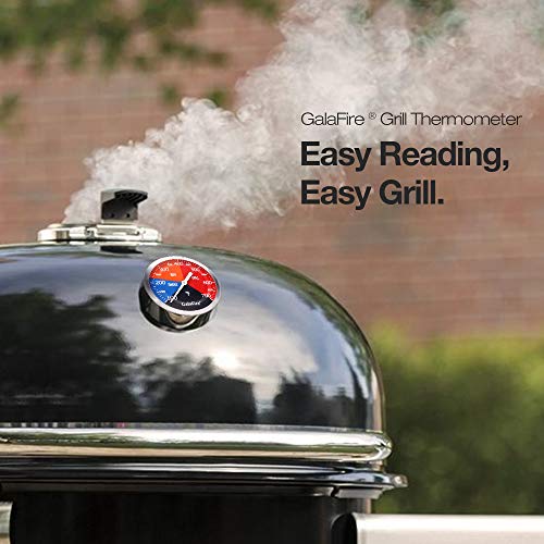3 3/16 Inch BBQ Temperature Gauge for Smoker Wood Charcoal Pit | Large Face Grill Analog Thermometer, Easy-reading Smoker Temperature Gauge