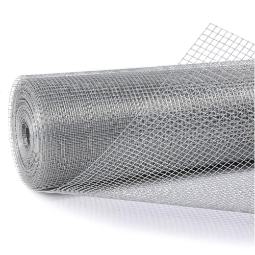 Hardware Cloth 1/4 in. x 2 ft. x 50 ft. 23-Gauge | Chicken Wire Fencing, Wire Fence Roll, Garden Fencing, Wire Cloth, Snake Fencing, Wire Mesh Fence - size: 1/4'' x 24'' x 50'