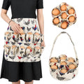 Egg Apron - Collect Eggs from Chicken, Duck, Goose with 7 Pouches - Perfect for Housewife, Farmhouse, Kitchen, Restaurant, Parent-Child Activities