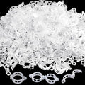 Anyumocz 400 Pcs Plant Support Clips, Snap-On Trellis Clips for Climbing Plants, Tomato & Grape Vine Support, 1" Inner Diameter Plastic Garden Clips to Grow Upright (White)