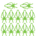 12-Pack Green Bird Cage Food Holder, Vegetable Fruit Holder for Budgie Parakeet Cockatoo Macaw Cockatiel Conure & Small Birds