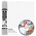 Chicken Wire 12 in x 25 FT x 2” Mesh x 20GA | Poultry Wire Netting | Hot Dipped Galvanised | Hexagonal Galvanized Mesh for Chicken Coop, Rabbit Cage, Fence Barrier PM12x25x2 - style: 12 in x 25 FT x 2 in