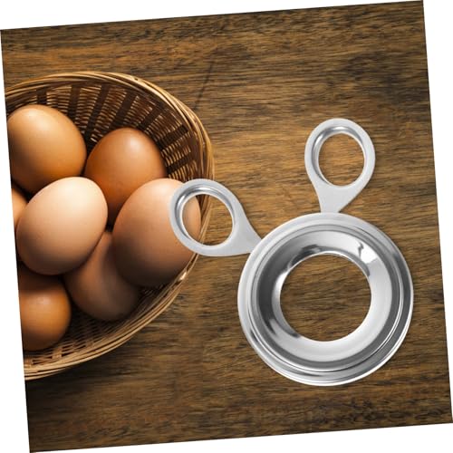 SHOWERORO Stainless Steel Egg Separator Tool Manual Egg Cracker and Topper for Quick Opening of Versatile Kitchen Gadget