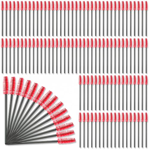100PCS Hummingbird Feeder Cleaning Brushes, Bendable Brushes(Red) | Versatile Tiny Brushes for Cleaning Hummingbird Feeder, Small Cleaning Brushes for Outdoor Water Bottles Tubes Bird Feeders - color: Red
