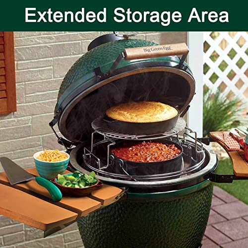Side Shelves Upgrade Plus Big Green Egg Accessories, Composite 3 Slat Egg Mates for XLarge Big Green Egg with Folding Side Shelves Replacement Parts Grill - size: Plus XL3 Side Shelves
