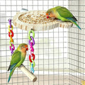 Parakeet Toys, Foraging Toys for Birds with Swing,Help Parakeet Eat Slowly to Prevent Bloating or Choking,Puzzle Bird Toys.