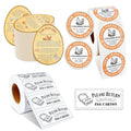 3 in 1 Total 1850pcs Farm Fresh Egg Stickers Set Including 250pcs Handing Instruction Cards,800pcs 2” Round Unwashed just got Laid Carton Stickers,800pcs Rectangular Please Return Egg Carton Labels - style: 3 in 1 Egg Stickers Set