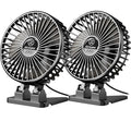 JZCreater USB Desk Fan, Mini Portable, 3 Speeds - Quiet Personal Cooling Fan for Home Desktop Office Travel Bedroom, Deep Black (2Pack) - color: Deep Black 2Pack