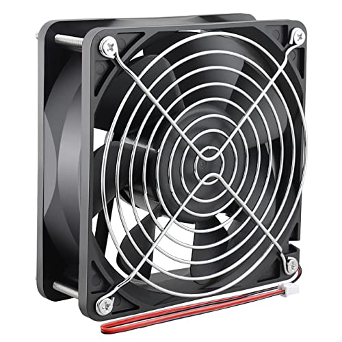 Wathai 120x120x38mm 120mm 24V 2Pin Brushless DC Industrial Cooling Case Fan | 24v industrial case fan Big Airflow 3000RPM for diy Welding Machines RV Inverter electrical cabinet small exhaust - style: 24V 2Pin Sleeve