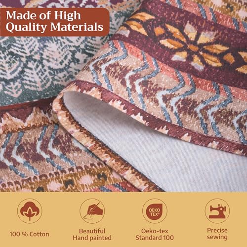Maison d' Hermine Aprons for women with Pocket 100% Cotton (27.50"x31.50") | Adjustable Neck Strap & long ties Apron Men Chef Wedding Cooking Gardening Server Maid - color: 050 - Fair Isle