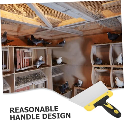 Stainless Steel Bird Poop Cleaner Tool Pigeon Droppings Scraper Efficient Cleaning Tool