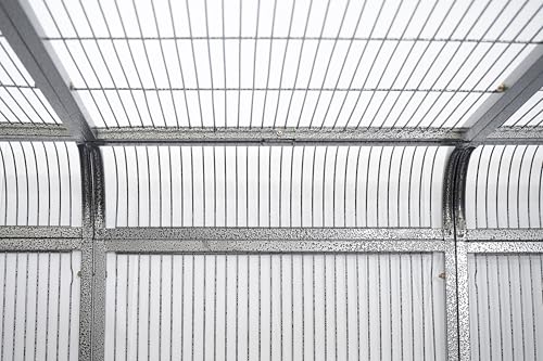 SENY Heavy Duty Walk-in Bird Aviary Cage, Metal, Expandable, 79x86x62 Inches, for Parrots, Macaws, Cockatoos, Reptiles, Dogs (Wire Size: 0.14", 86" L x 62" W x 79" H)