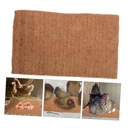 4pcs Chicken Coop Bedding Nest Pads Reusable Natural Coconut Liners for Nesting Boxes Soft and Easy to Clean Pads for Cozy Nesting and Comfort of Chickens