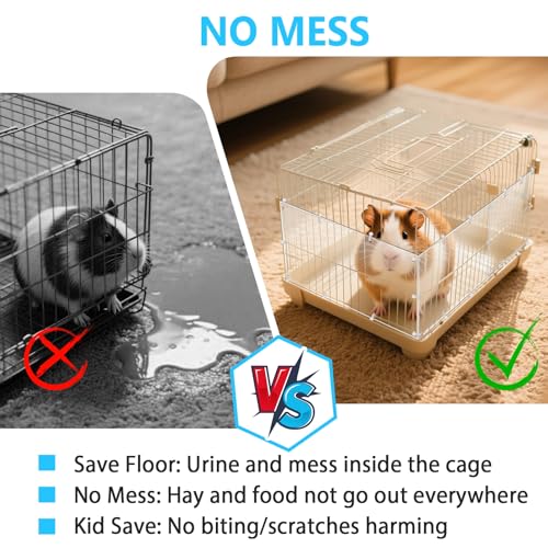 Harhana Cage-Guard, 12 Pieces Clear Transparent Pet Cage Protector, Chew-Proof Barrier for Hamster, Rabbit, Bird Cages, DIY Customizable Edge Cover to Protect Wires & Prevent Mess