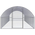 Galvanized Steel Chicken Coop 9.8x32.8x6.6 Ft | Spacious Poultry House, Outdoor Enclosure, Easy to Clean, Wire Mesh for Visibility - size: 9.8' x 32.8' x 6.6' (W x D x H)
