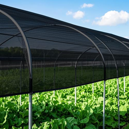 winemana Black Shade Cloth 40%, 5x20 FT Mesh Tarp - Garden Shade for Greenhouse, Patio, Vegetables, Plants Cover and Chicken Coops, Sun Shade Net for Outdoor Protection with Reinforced Grommets - size: 40%-5 FT x 20 FT