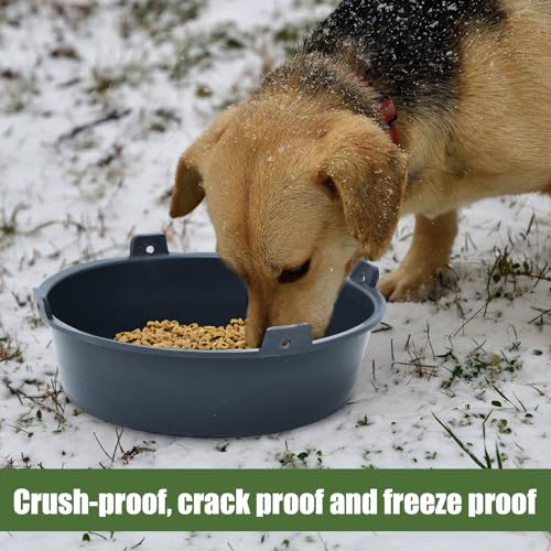 Sadnyy 8 Pcs Feed Pan 1.5 Gallon/6 Quart Utility Horse Feed Bucket Livestock Feeder Tubs Ox Tendon Bowl for Horses Dog Cats Goats Chicken Dust Bath - size: 1.5 Gallon/6 Quart