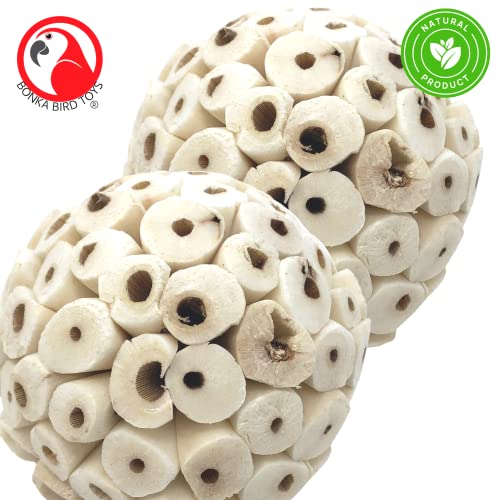 Bonka Bird Toys 2363 Pk2 Large Sola Atta Ball Bird Toys - color: Pk2 Large Sola Atta Balls
