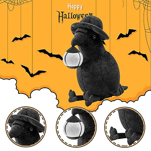 Crow Plush Toy - Luminous Crow Stuffed Animals 10in, Cute Crow Bird Raven Animal Dolls, Gift Toys for Kids Birthday Gifts Glow in The Dark - style: Luminous Crow