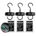 Hanging Ant Guard (3-pack)- Waterless Ant Defense for Hummingbird Nectar Feeders, Unique Upside-down Design, No Liquid Moat, Metal Hooks - size: 3 Pack