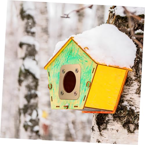 GALPADA 8pcs Copper Birdhouse Hole Protector House Predator Guards for Safe Nesting Quick Installation Screws Birdhouse Protection from