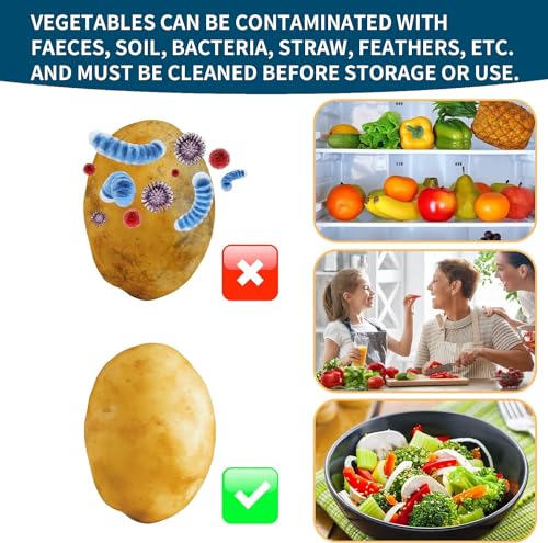 Vegetable Brush Vegetable Scrubber for Food - Vegetable Cleaner Potato Scrubber Brush Veggie Brush Vegetable Scrubber Potato Brush Veggie Scrubber - color: Blue