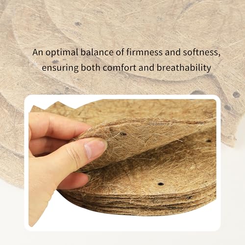 Chicken Nesting Pads, Chick Nest Box Liners, Natural Jute Fiber Chicken Nest Box Bedding, Ideal for Hens to Lay Eggs (10Pcs)