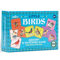 eeBoo Little Birds Memory & Matching Game, Ages 4+, 1-4 Players | Introduces common backyard bird species. Sharpens recognition, concentration & memory skills. Includes 36 tiles, 18 pairs - style: Birds